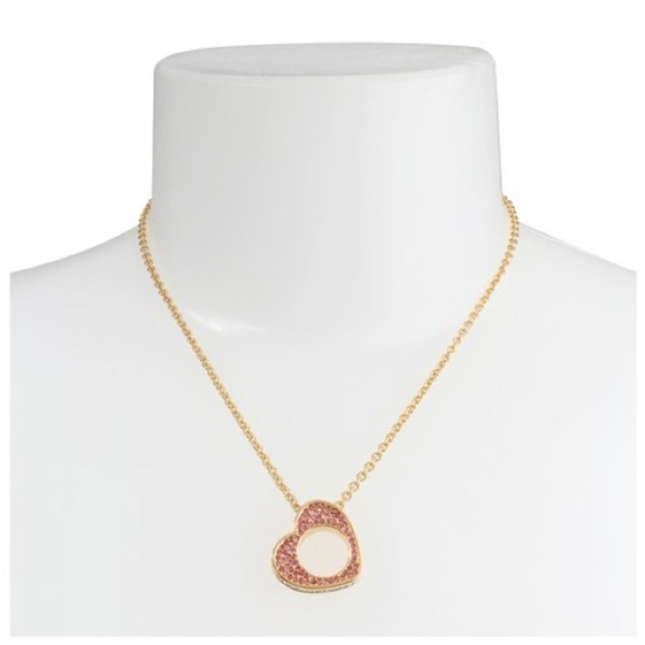 *NWT* Kurt Geiger London Pav Heart Short Pendant Necklace - Picture 6 of 14